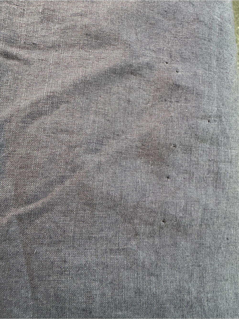 Quince European Linen Duvet Cover Queen Charcoal Gray 100% Linen - Picture 8 of 8